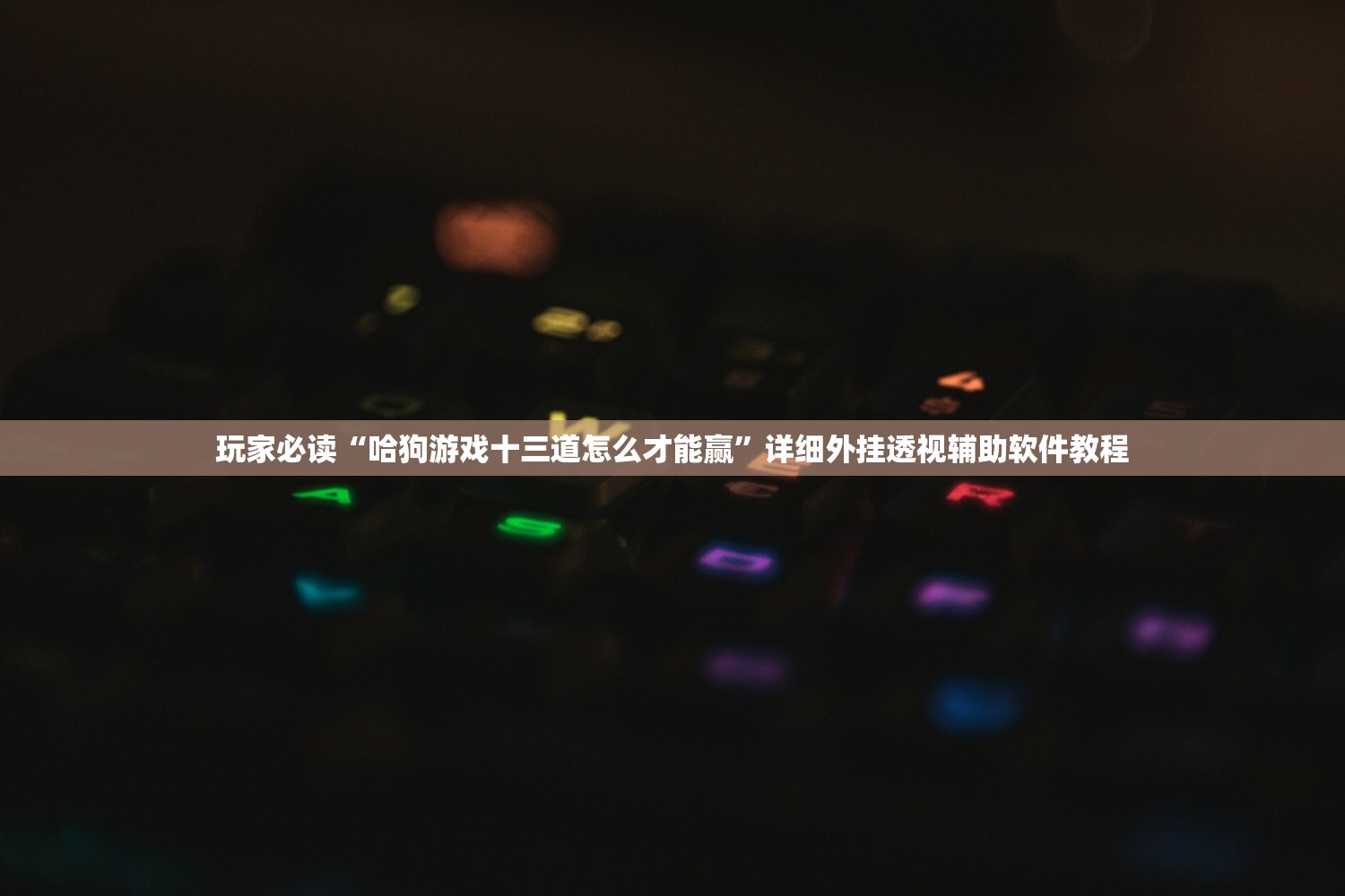 玩家必读“哈狗游戏十三道怎么才能赢	”详细外挂透视辅助软件教程