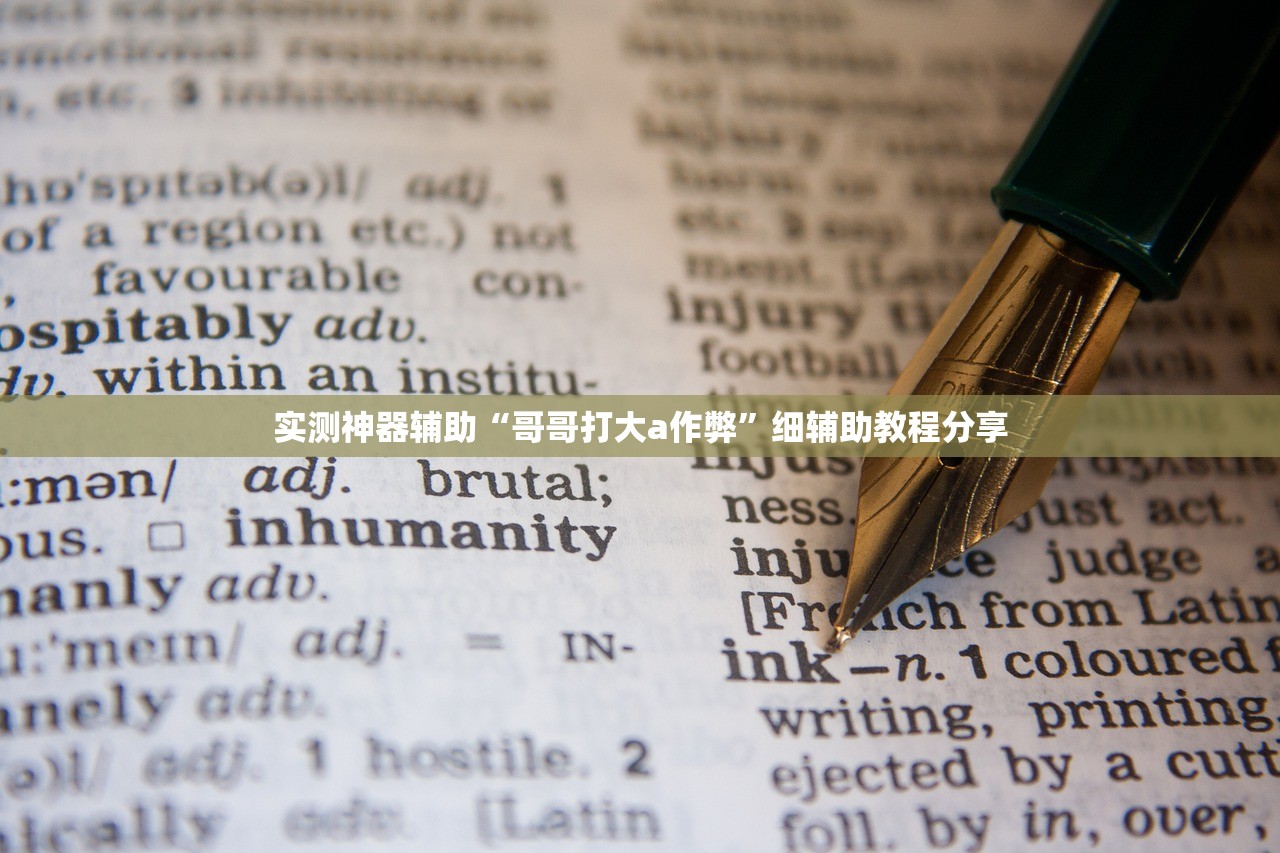 实测神器辅助“哥哥打大a作弊”细辅助教程分享